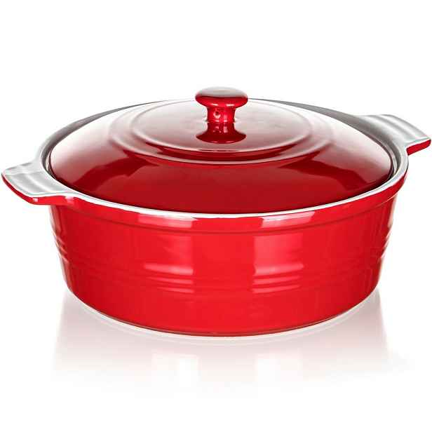 Banquet Forma zapékací kulatá s poklicí Culinaria Red 3 l, 3 l