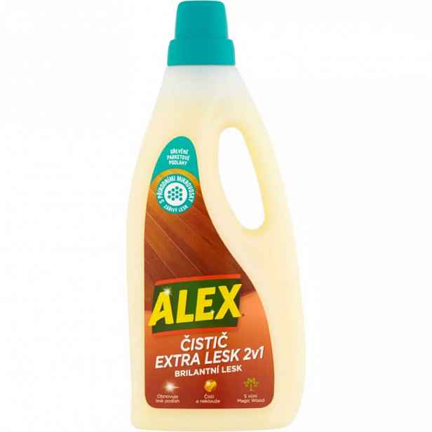 Čistič ALEX extra lesk 2v1 750 ml