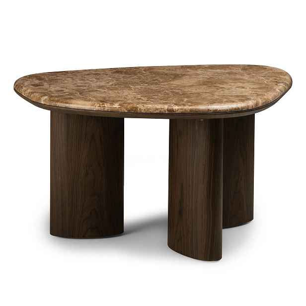 Hector Konferenční stolek Essence 75 cm ořech tmavý/mramor