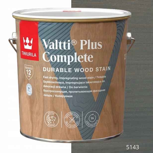 Tikkurila Lakovací Hmota Valtti Plus Complete 2,7 L Barva 5143