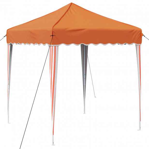 vidaXL Párty stan s výsuvným stánkem 195 x 195 x 245 cm Oranžová
