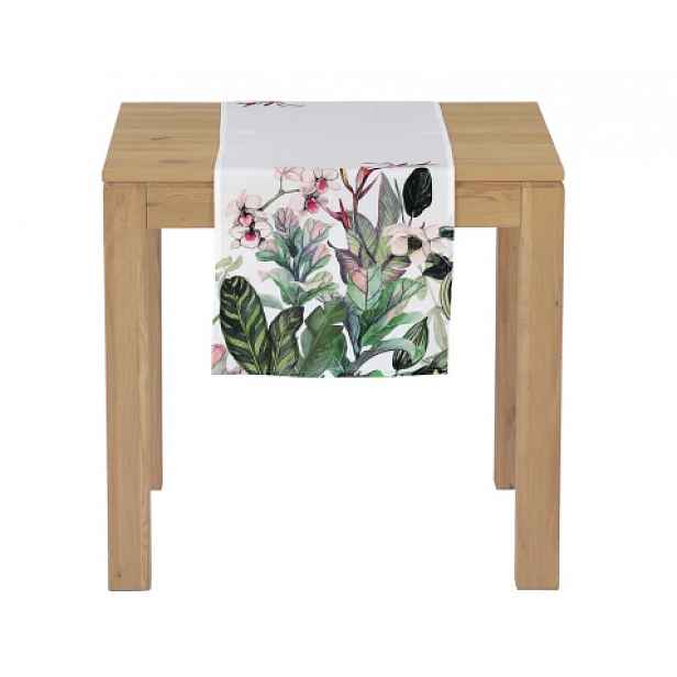 Běhoun na stůl 40x150 cm, orchidej s listy