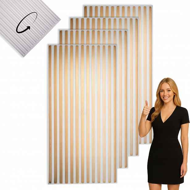 Dekorativní nástěnný panel Xps Lamel 100 cm Kašmír Béžová Zlato Balíček 4 ks