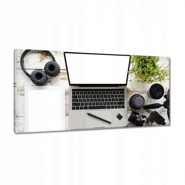 Obrazy 115x55 Počítač fotoaparát sluchátka
