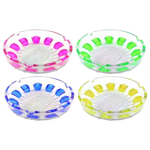 PROHOME - Popelník sklo 10cm různé barvy