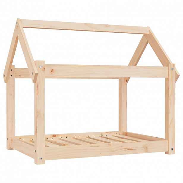 vidaXL Pelíšek pro psy 81x60x70 cm masivní borovice