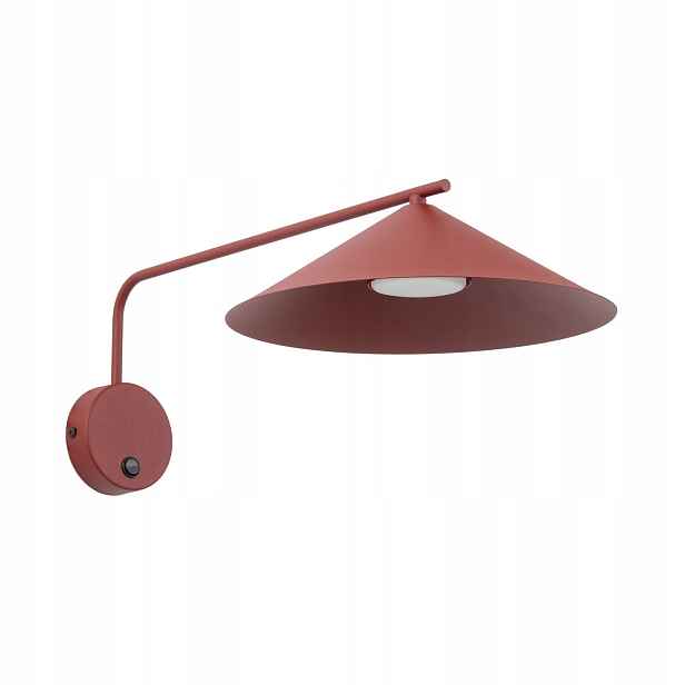 Nástěnné Svítidlo Lume Červené Kuželovité Stínidlo Do Obývacího Pokoje 1 X GX53 11694 Tk Lighting