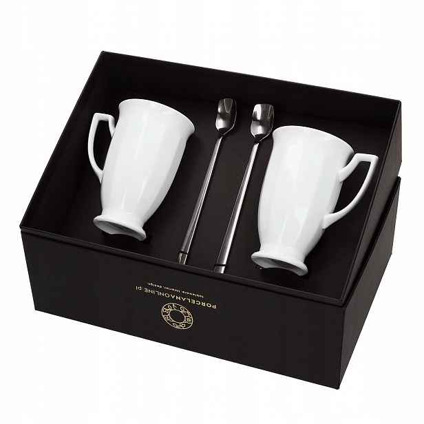 Rosenthal Maria Bílá Sada 2 hrnků lžičky na latte 330 ml