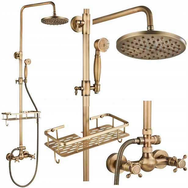 Sprchový Set Sprchový Sloup S Dešťovou Sprchou, Nástěnný