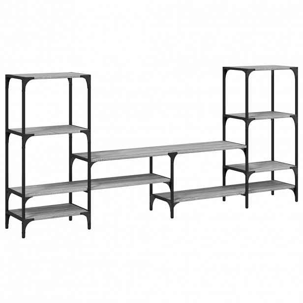 vidaXL TV skříňka šedá sonoma 206,5 x 28,5 x 95 cm kompozitní dřevo