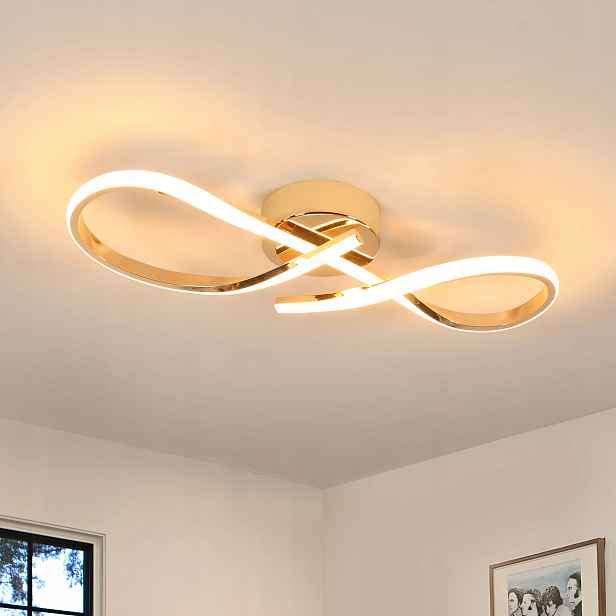 Zyrandol Led Zlatá Stropní Lampa Závěsná Moderní Do Obývacího Pokoje 24W 3000K