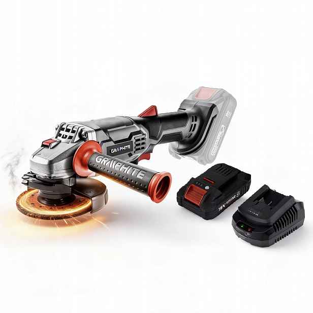 Graphite Úhlová Bruska Energy+ 18V 115MM 58G003 Sada Akumulátor 4AH