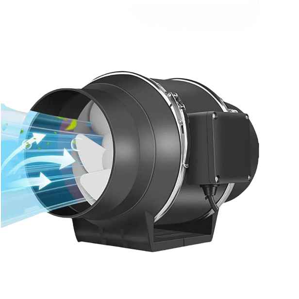 Kanálový Ventilátor Tichý Ø100 mm Průmyslový odtahový pro garáž