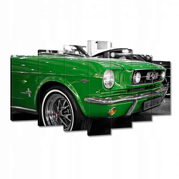 Obrazy 140x80 Zelený Ford Mustang