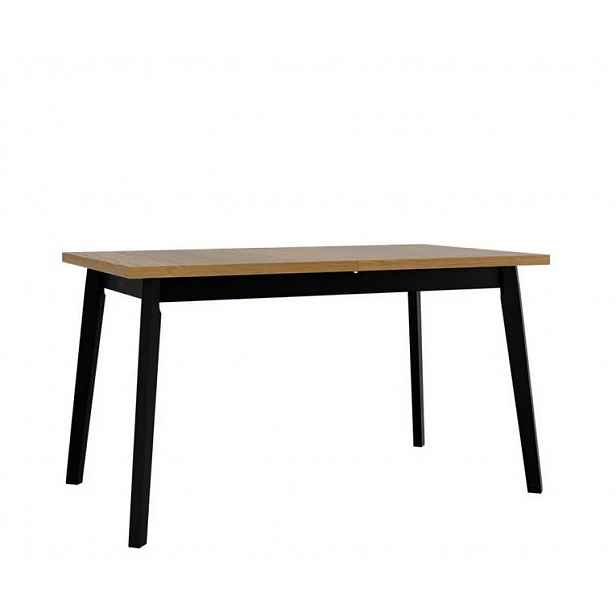 Rozkládací jídelní stůl 140x80 AMES 5 - dub grandson / černý