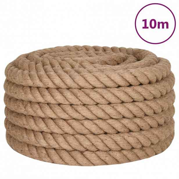 vidaXL Jutové lano 10 m dlouhé 36 mm silné