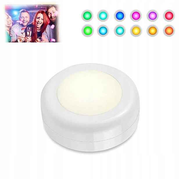 Podskříňkové osvětlení napájené bateriemi Diy Led Rgb 6 Ks