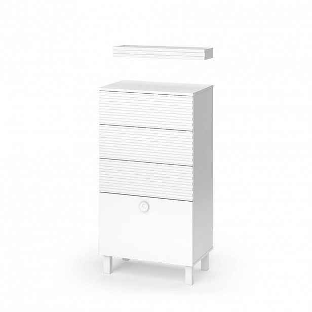 Vicco STŘEDNÍ SKŘÍŇKA Sola Bílá 60.2 x 113 cm se 4 zásuvkami