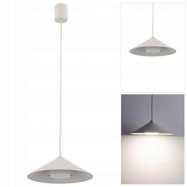 Závěsná lampa Lume béžová, nastavitelná výška pro kancelář Tk Lighting