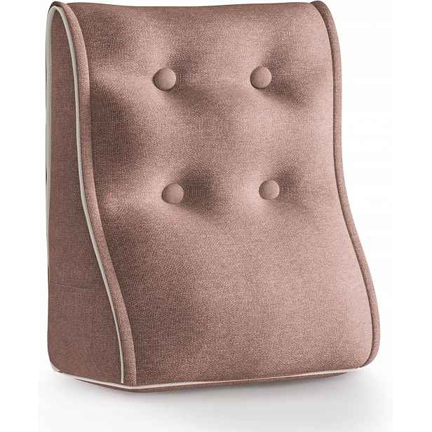 Modulární Polštář Ergonomická opěrka zad pro postel Růžová 40x55 cm