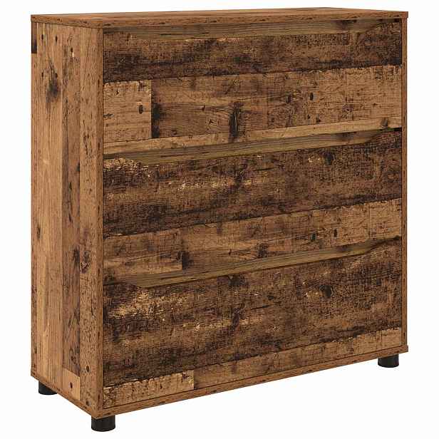 vidaXL Úložná skříňka 80 x 31 x 81 cm Kompozitní dřevo Staré dřevo