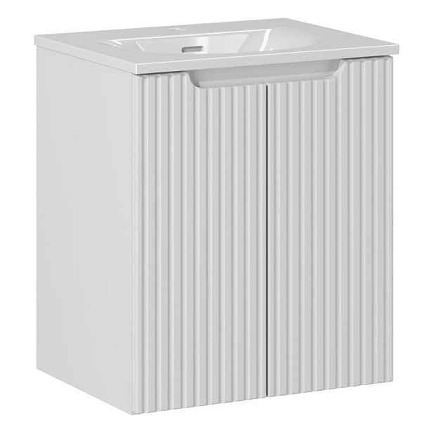 Comad Závěsná skříňka Nova White II se zápustným umyvadlem 50 cm bílá