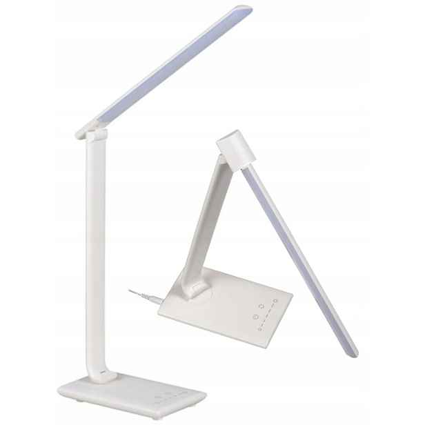Led stolní lampička na psací stůl, nastavitelná, 7,3W, Usb, bílá Kanlux