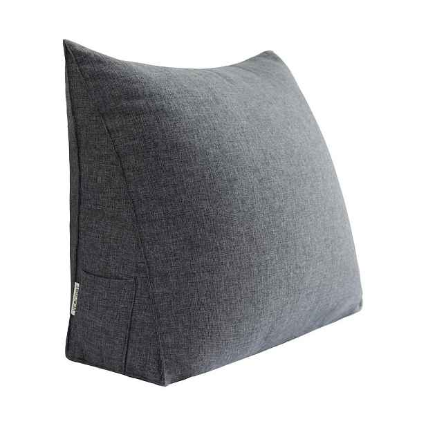 Vercart KLÍNOVÝ POLŠTÁŘ směs lnu Šedý 60 cm
