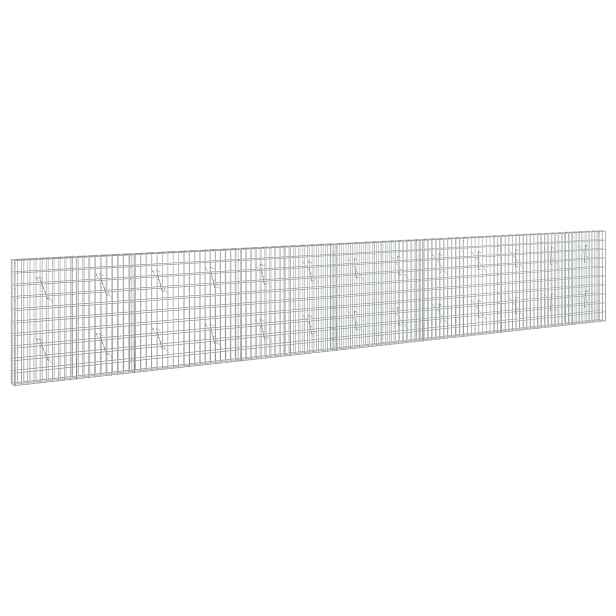 vidaXL Gabion s drátem 3,5 mm a síťkou 5x10 cm 650x10x100 cm
