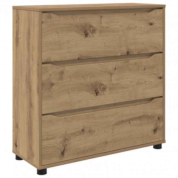 vidaXL Úložná skříňka 80 x 31 x 81 cm Kompozitní dřevo Artisanový dub