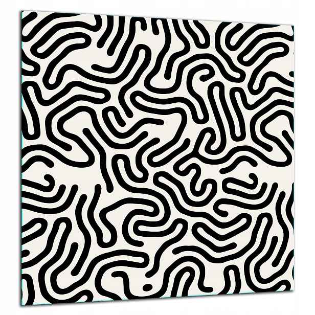 Skleněná Ochranná Deska Panel Lepidlo 60x65 Vzor