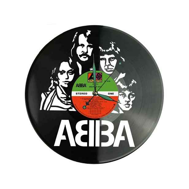Abba Vinyl Nástěnné hodiny Vinylová deska Unikátní dekorace pro fanoušky hudby