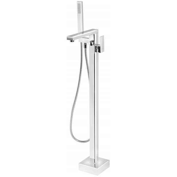 Sapho Cubemix - Vanová baterie do podlahy, s tělesem, s příslušenstvím, chrom CM021