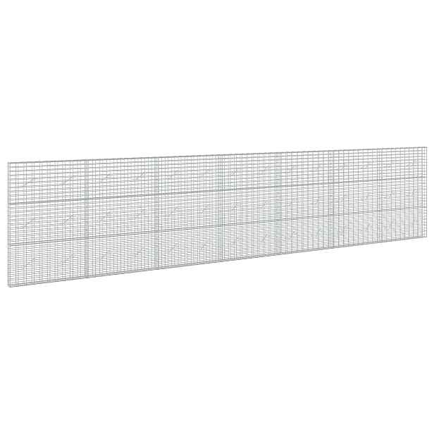 vidaXL Gabion s drátem 3,5 mm a síťkou 5x10 cm 700x10x150 cm