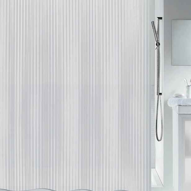 Spirella sprchový závěs Twill, bílý, 240 x 180 cm, Peva