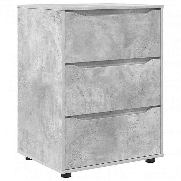 vidaXL Úložná skříňka 60 x 48 x 81 cm Kompozitní dřevo Betonově šedá