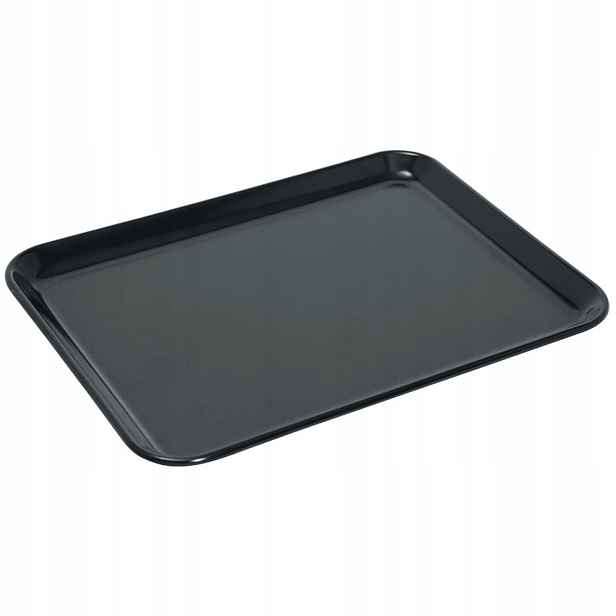 Výstavní podnos na potraviny z melaminu 270x210x17 mm černý Hendi 569009