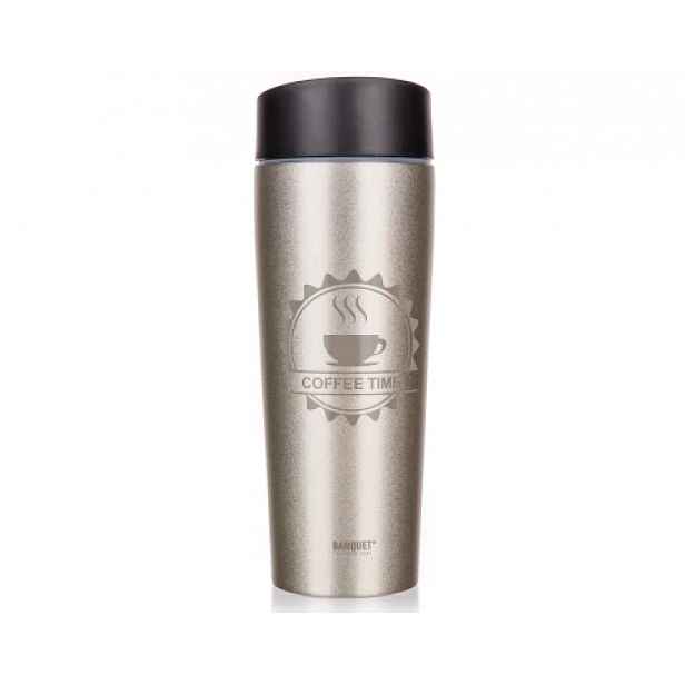 Cestovní termohrnek Coffee 350 ml, barva slonová kost