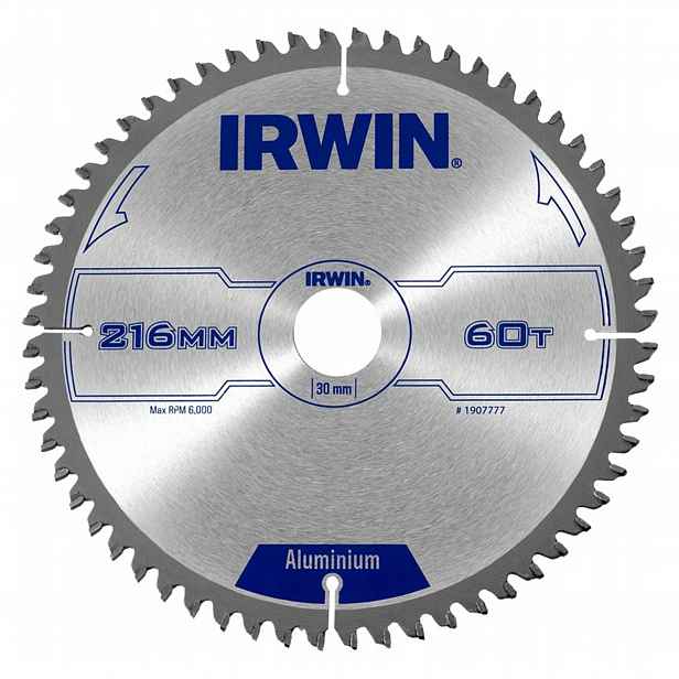 Irwin Kotoučová pila 216x30mm 60 zubů na kov a hliník