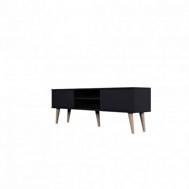 RAUMHIRSCH FURNITURE NÍZKÁ SKŘÍŇKA Toronto II černá 35/55,2/160 cm