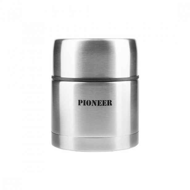Tepelně izolovaná nádoba "Pioneer" na polévku, 500 ml, Stříbrná barva