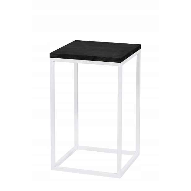 Držák Na Květináč Kovový Stojan Na Květiny Bílý 40 CM Loft Polský Výrobek