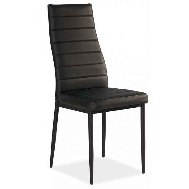 Jídelní čalouněná židle černá