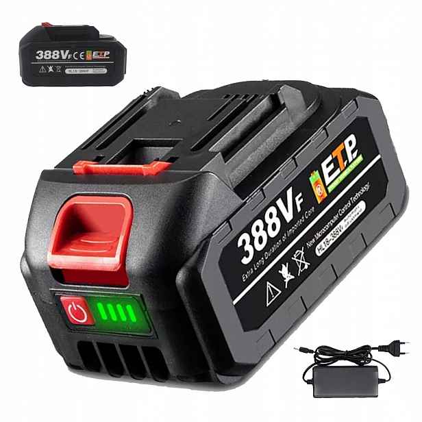 Bílá Baterie S Nabíječkou Pro Makita 18V/21V 3000MAH
