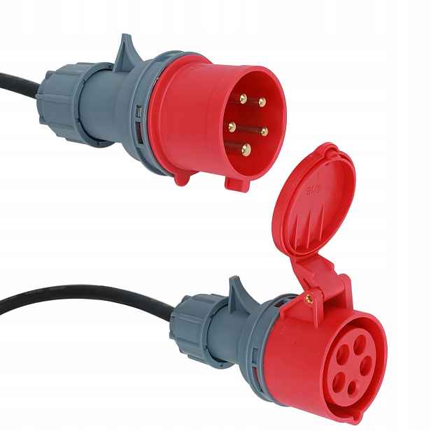 Silový adaptér 32 A na 16 A pro nabíječku IP44 Silový adaptér