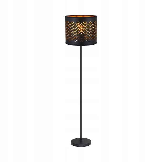 Stojací podlahová lampa Milagro Morgan ML2237 E27 160 cm černá zlatá