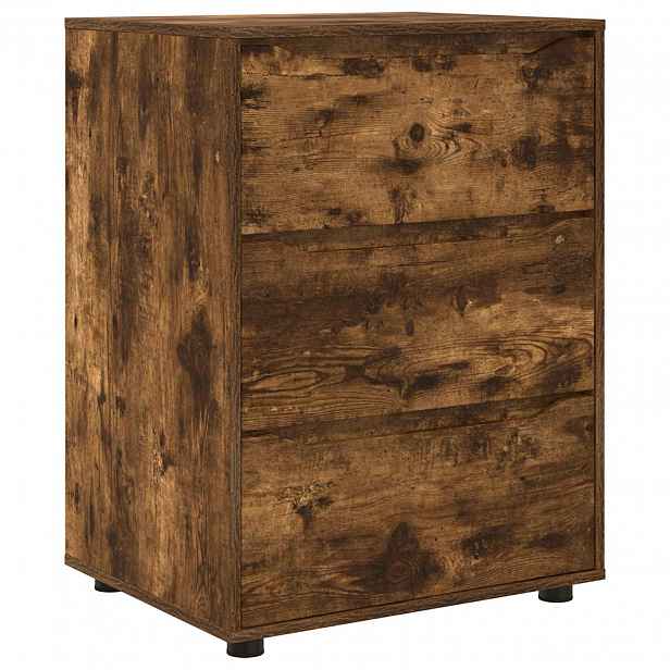 vidaXL Úložná skříňka 60 x 48 x 81 cm Kompozitní dřevo Kouřový dub