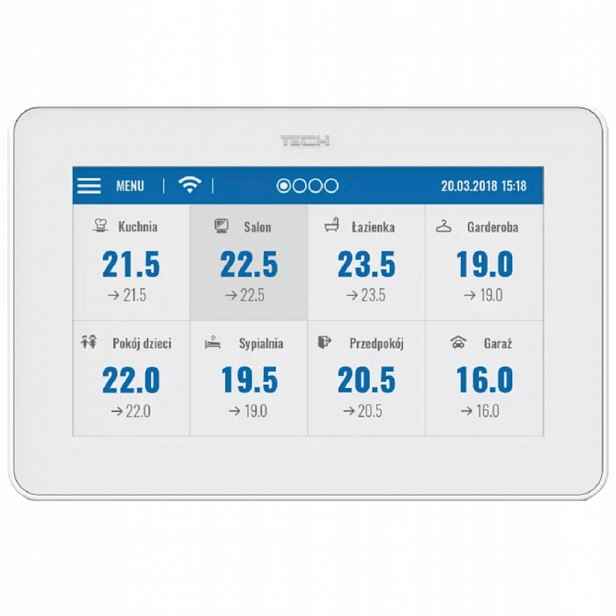 Univerzální Regulátor Podomítkový Ovládací Panel M-12 Wifi Bílý