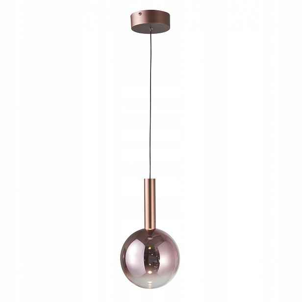 Závěsná Led lampa Zwis Pendel Měď Camino 8W Stmívatelná Regulace Italux