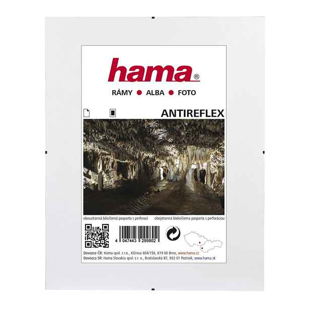 Hama Clip-Fix, antireflexní sklo, 13x18 cm